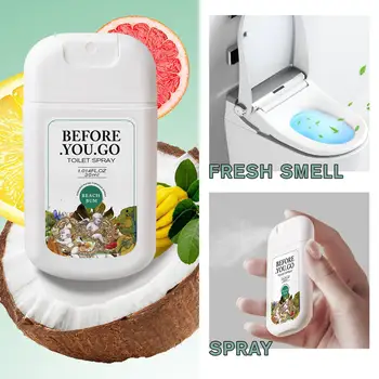 30ml Deodorante per WC Spray Deodorante per bagno Camera da letto interna Soggiorno Deodorante per auto Spray prima di andare in WC