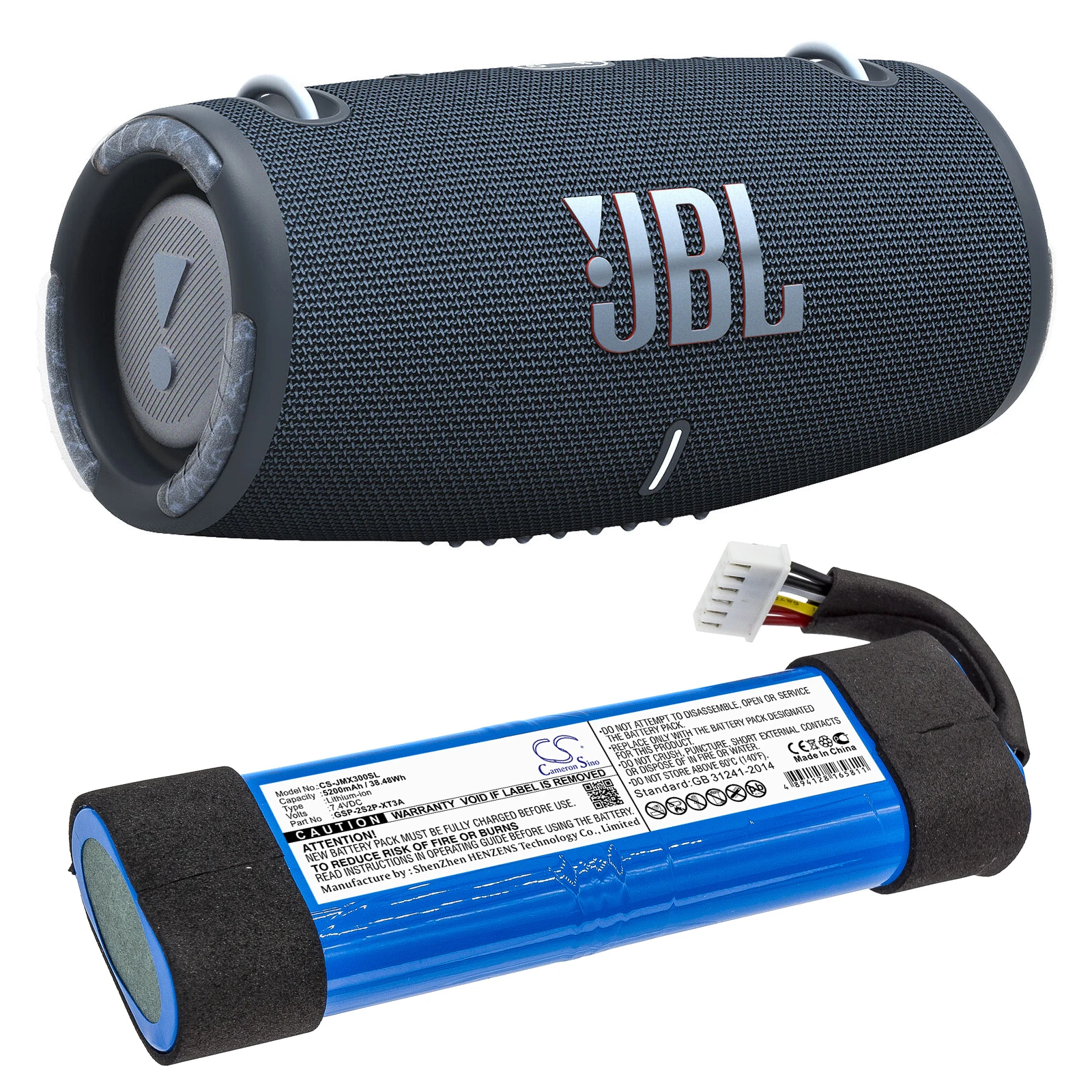 

Аккумулятор Cameron Sino 5200 мАч для JBL Xtreme 3 GSP-2S2P-XT3A