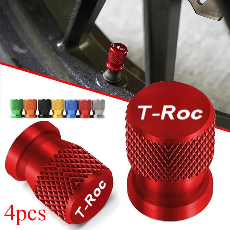 Premium Car Wheel Tire Valve Caps - Set of 4, Waterproof Airdust Protection