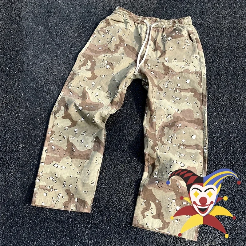 

Desert Camouflage Functional Logging Pants Men Women Washed Jogger Drawstring Sweatpants