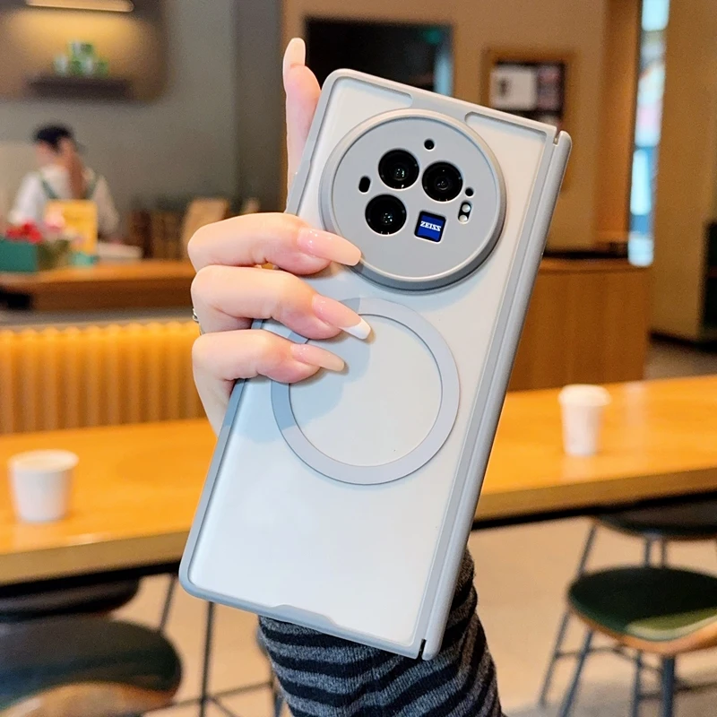 Matte Texture Magnetic Foldable Shockproof Anti-Oxidation Phone Case