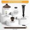 Fast Shipping.home.Solid Brass Low Voltage Pathway Lights (6.7'' Shade, 21.9'' Tall)Antique Bronze Walkway Lights with Larger St 3