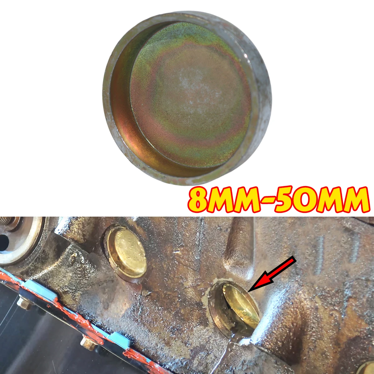 엔진 코어 플러그 8mm-50mm 프리즈 익스팬션 웰치 플러그 커버 아연 도금 컵 실린더 헤드 블록 캡 자동차 예비 부품 액세서리