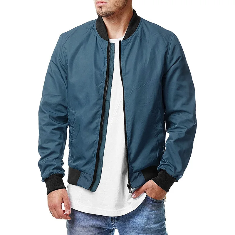 Men's pilot jacket cross-border casual spring and autumn tide large men's zipper jacket