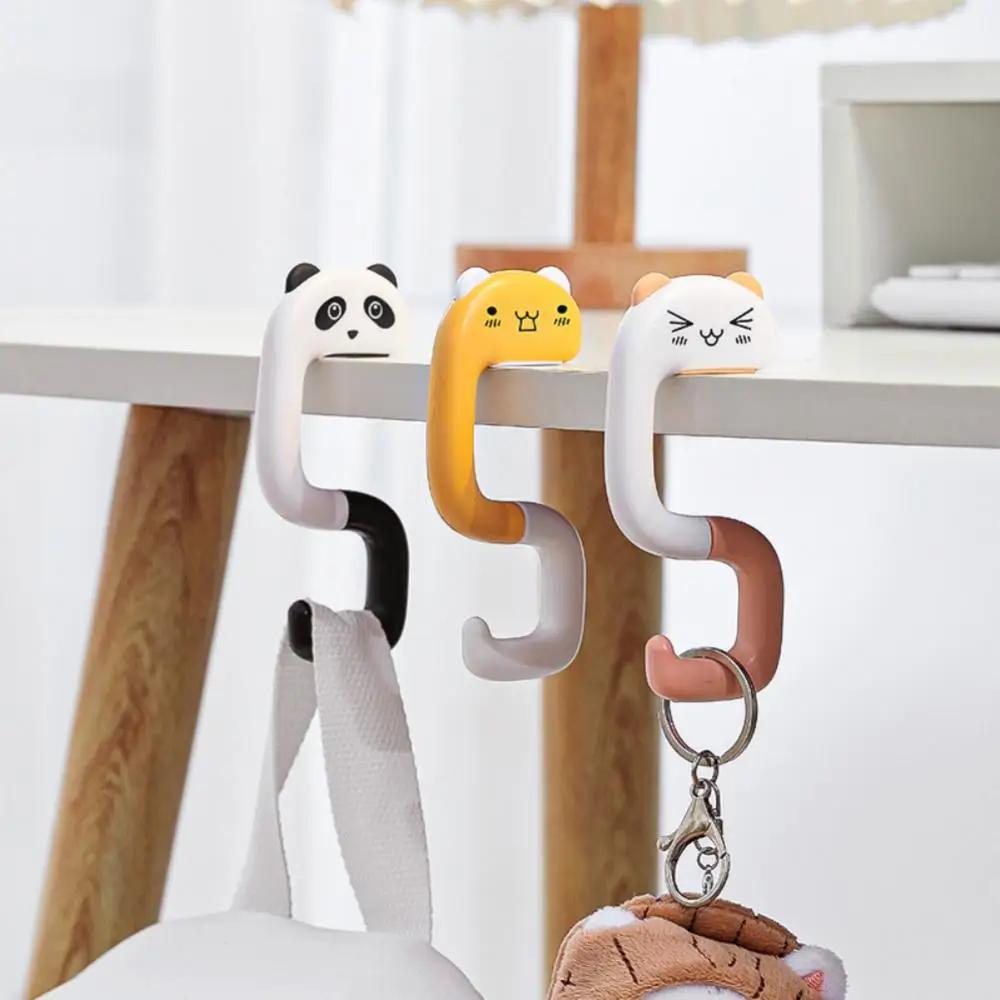 Bag Holder For Table Foldable Hook Portable Key Ring Rack Useful Holder For Kitchen Creative Home Office School Storage Tool