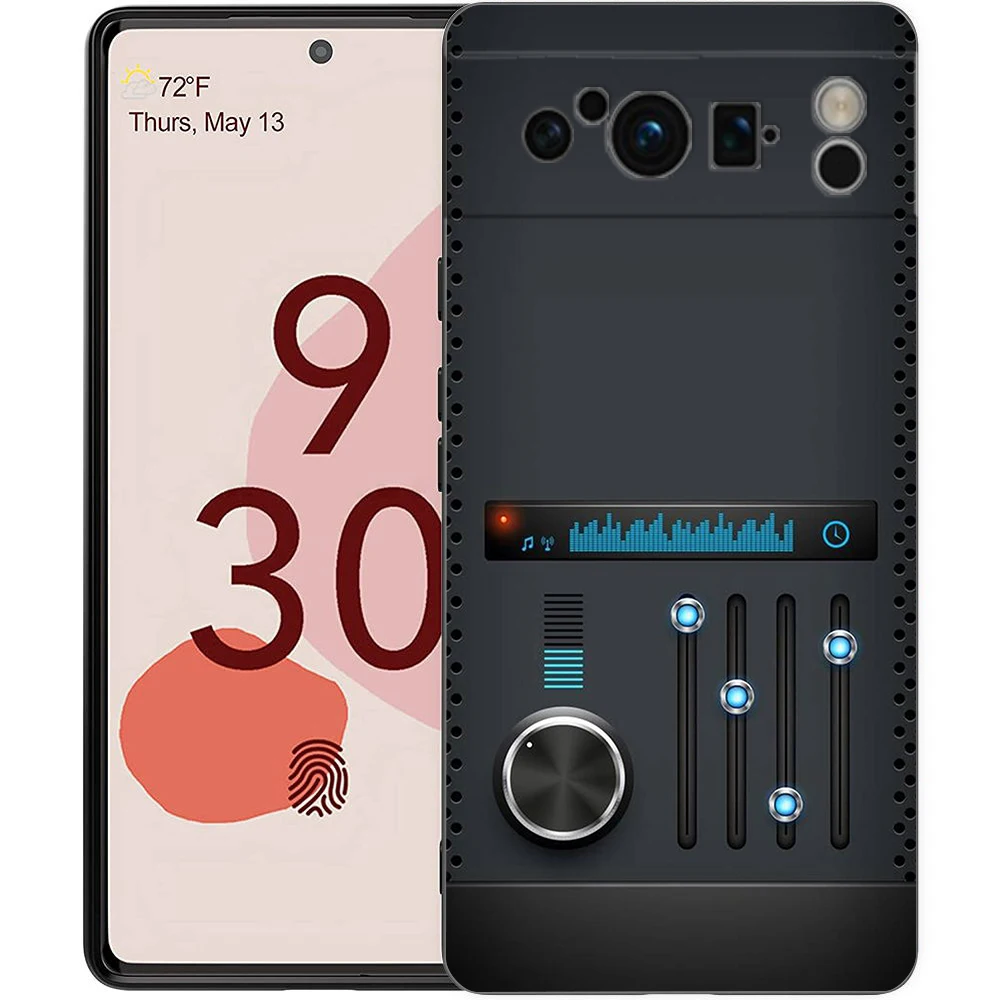 Retro Cassette Tape Style Shockproof Silicone Phone Case - Black Cover s