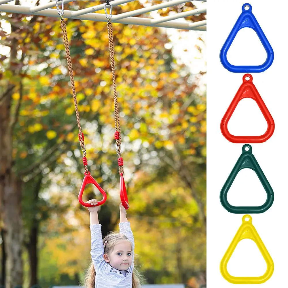 

Quality Plastic Children Fitness Toys Outdoor Playground Games Kids Swings Rings Pull Up Ring Gym Rings Arm Training