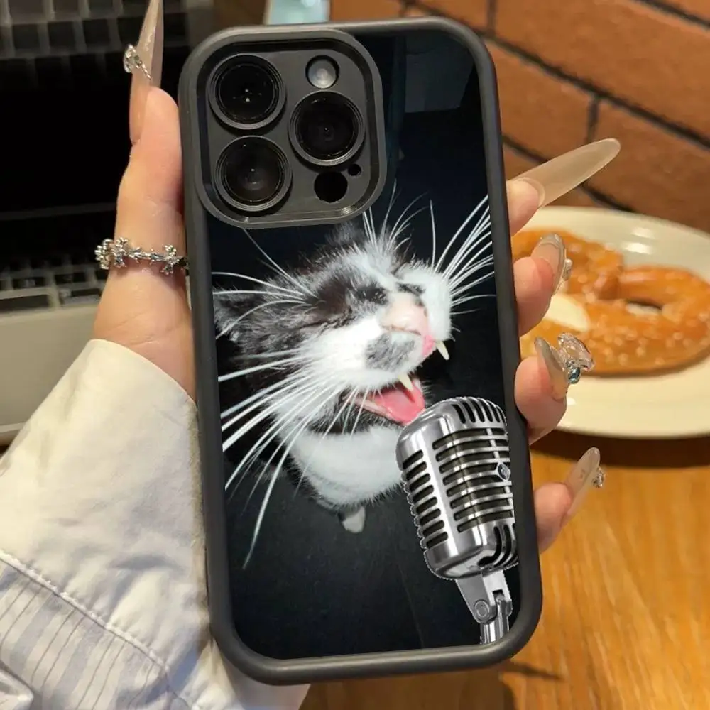 Adorable Cartoon Cat Shockproof Soft TPU Phone Case