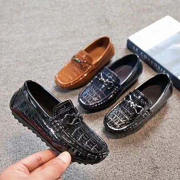 Boys Leather Casual Loafers 1