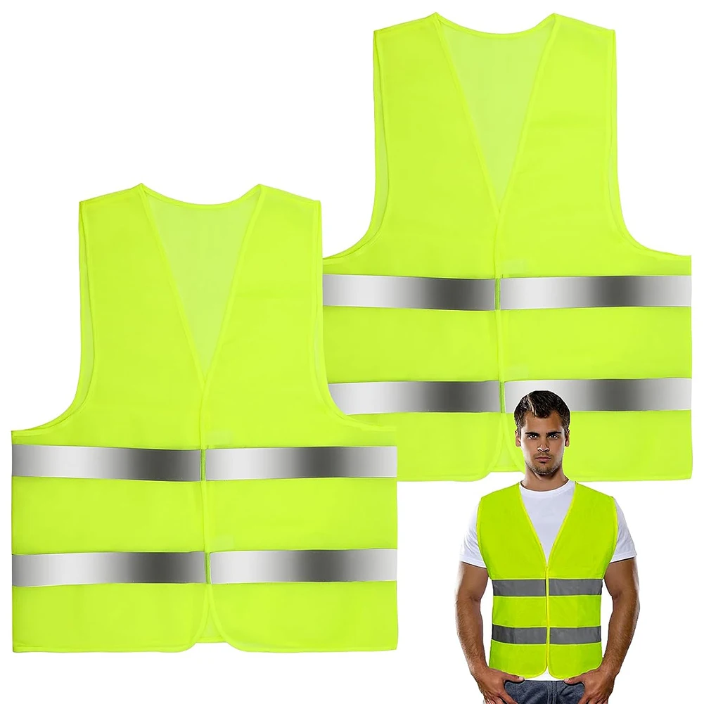 Multi-pocket Reflective Vest Reflective Strip Vest Breathable 2 Strip Railway Coal Miners Uniform for Driver Workers