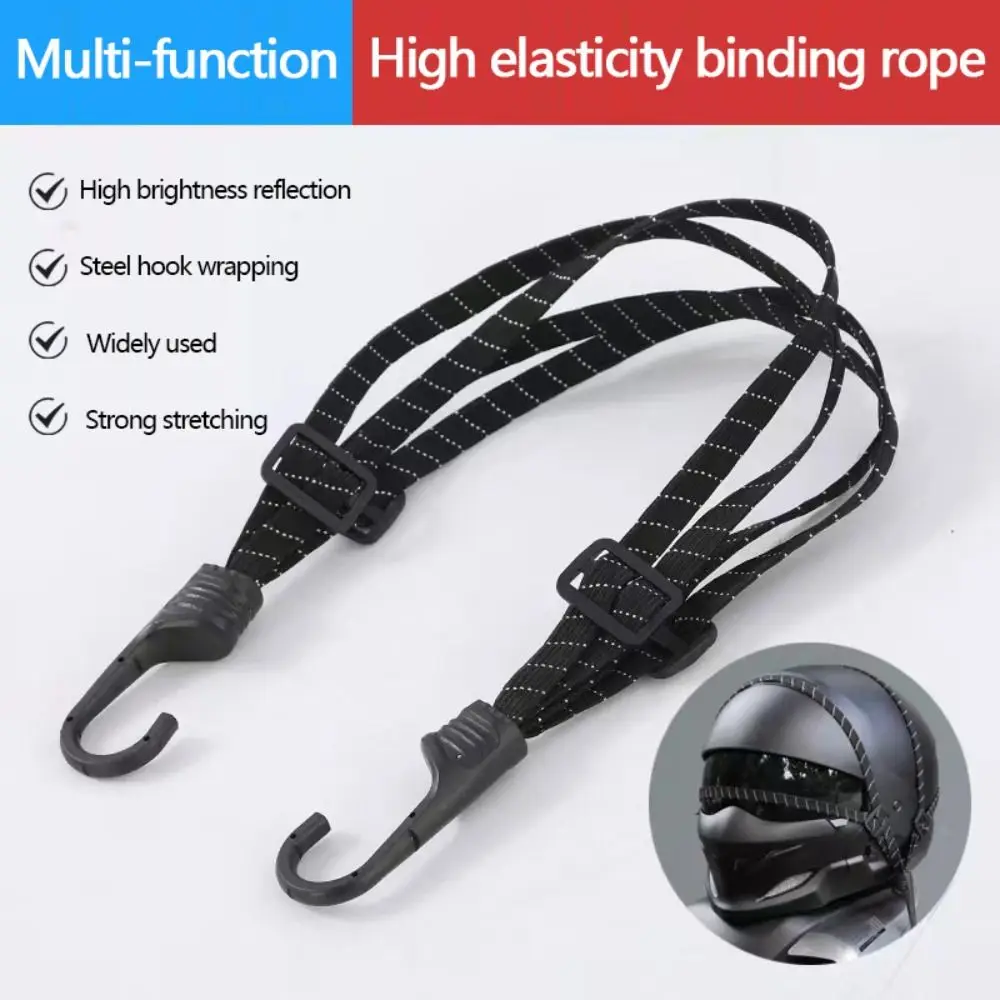 New Universal Motorcycle Luggage Strap Retractable Multi-function Luggage Net Durable with Hooks Elastic Rope