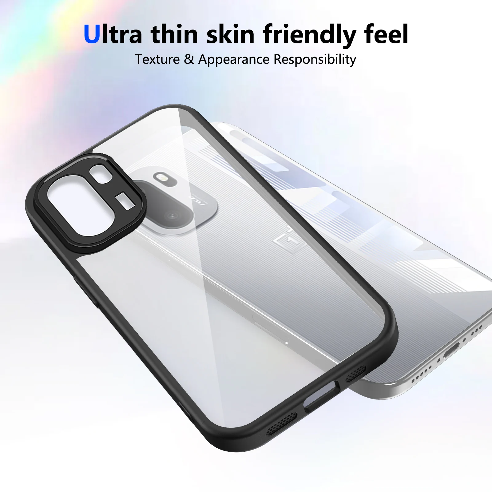 Transparent Shockproof TPU Phone Case with Bumper Protection