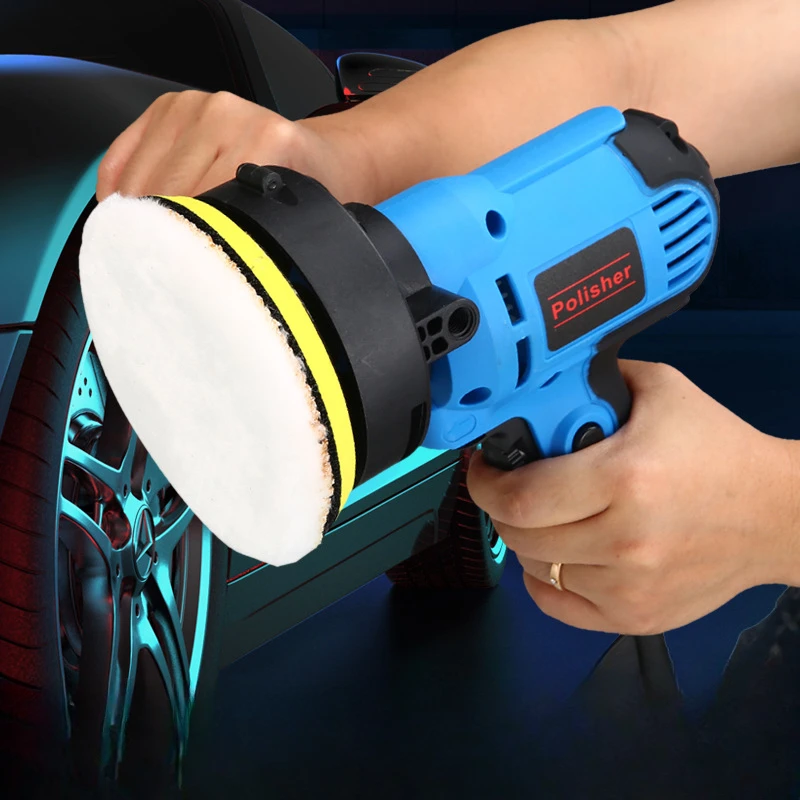 220V Automotive Polishing Machine Multifunction Car Polisher Stepless Speed Regulation Electric Waxing Car Body Polisher