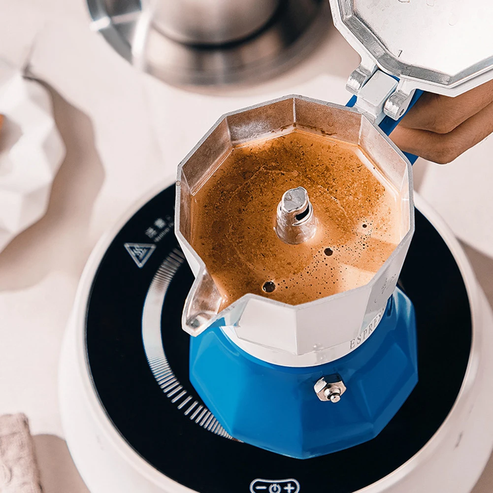 Practical Coffee Maker Moka Pots Espresso Latte Percolator Mocha Coffee  Maker Kettle Cafeteira Coffeeware With Anti-scald Handle - Coffee Pots -  AliExpress