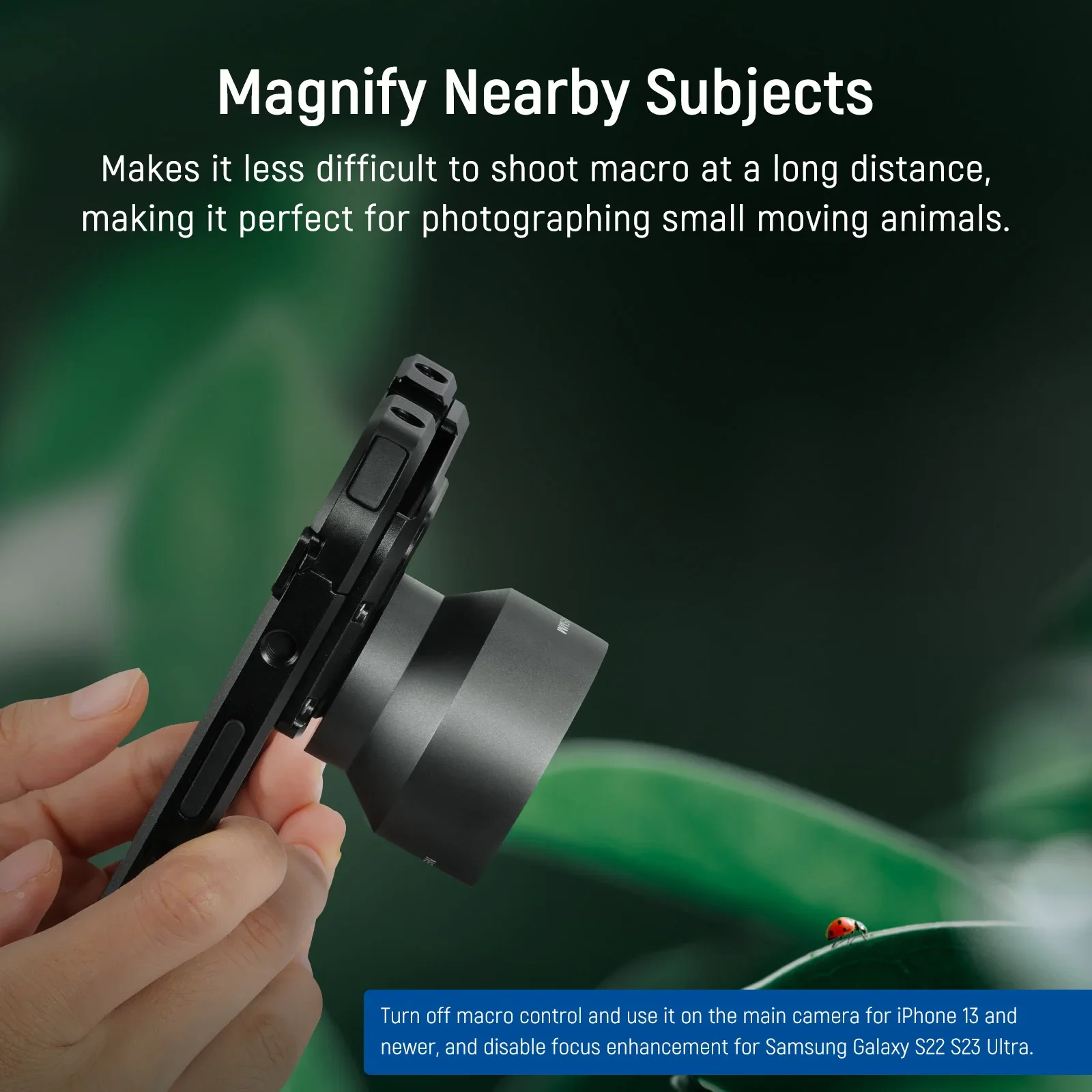 HD 105mm Macro Lens Adapter for 17mm Thread Backplate iPhone Samsung Xiaomi Phon