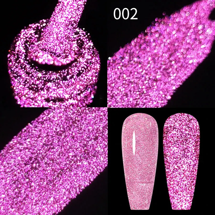 8ml Colorful Reflective Glitter Gel Nail Polish Super Flash Diamond Sparkling Painting Gel Polish Semi Permanent UV/LED Nail Gel 5