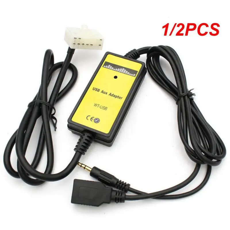 

1/2PCS Moonet Car Audio MP3 Input USB AUX Adapter Changer for Honda Accord S2000 Civic CR-V Acura MDX TSX