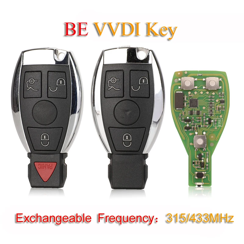 

jingyuqin Xhorse VVDI BE Key Pro Improved Version 315MHZ/433MHZ Get 1 Free Token MB Tool For Mercedes BENZ E S NEC