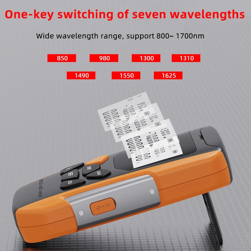 Multifunction Optical Power Meter G90 USB Charging Visual Fault Locator Fiber Optic Tester Digital Multimeter