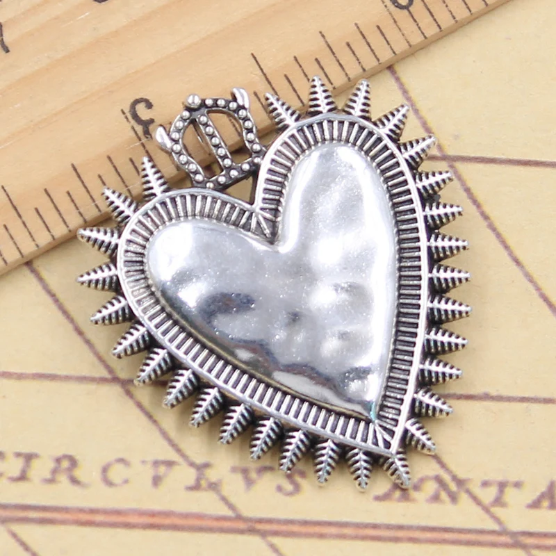 10pcs Antique Silver Color Heart Charm Pendants Jewelry Accessories Small  Heart Charm For DIY Jewelry Making