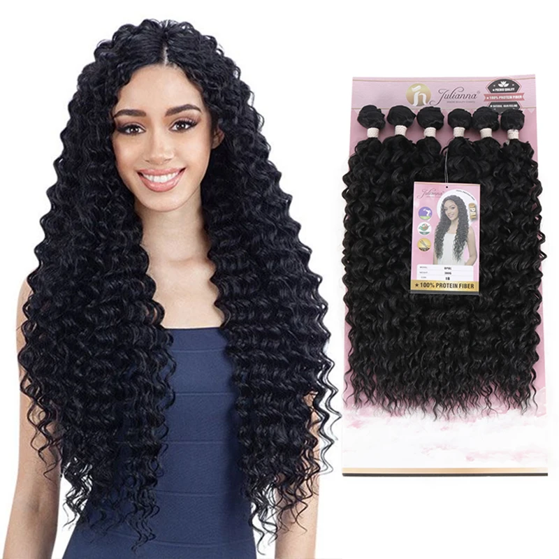 Snowdrop Hair Synthetic Packet Factory Protein Package Weave Extensions Natural Bio Fiber Curly Organic Hair Bundles synthetic hair extensions