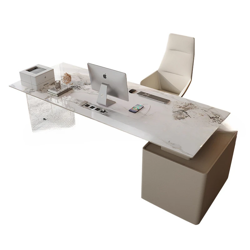 

Modern Acrylic Office Desks County Float Design Household Study Computer Office Desks Bureau Meuble Working Equipment