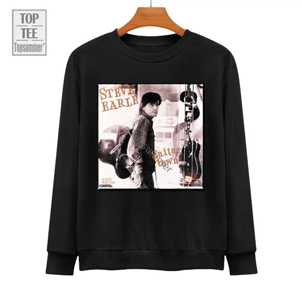 

Guitar Town Album Hoodies Steve Earle Tour Hoodie Women'S Summer Cool Graphic Printed Sweatshirts