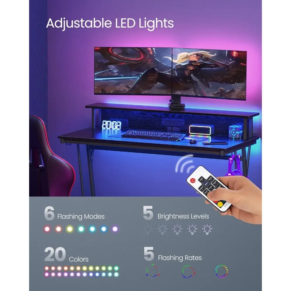 LED Gaming Desk 2