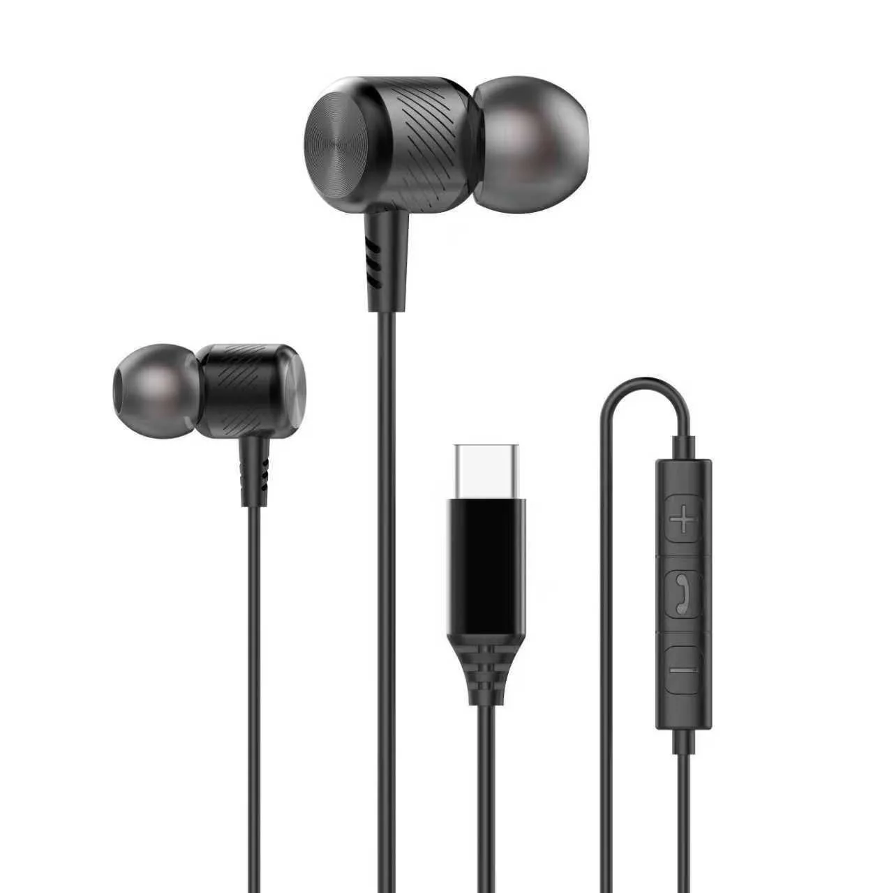 Bedrade in-ear oordopjes met usb-c en 3-5mm aansluiting_voghion.com