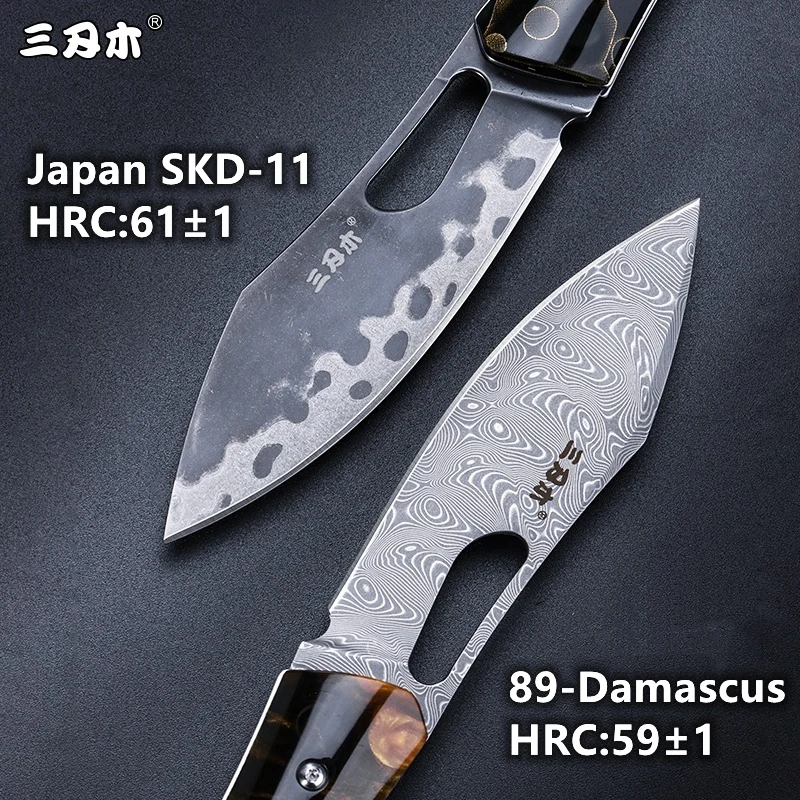 MITSUMOTO SAKARI Japanese Handcrafted Folding Knives Ebony Handle Pocket  Carry Knives Multi-functional Utility Knife Kitchen - AliExpress