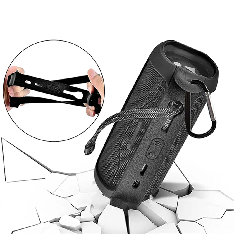 -Flip 6 케이스 커버 용 A90P 어깨 끈이있는 오디오 보관 가방 Carabiner 여행용 보호 보관 가방, 내구성