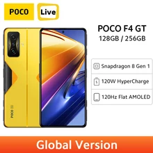 POCO F4 GT 128GB/256GB Global Version 120W HyperCharge Snapdragon 8 Gen 1 Cellphone 120Hz AMOLED Pop-up Triggers 64MP Camera