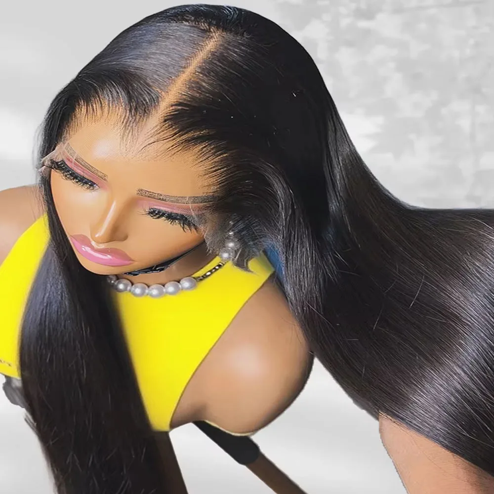 30 -42 Inches 13x6 HD Lace Frontal Wigs Bone Straight 13x4 13x6Lace Front Brazilian Pre Plucked Human Hair Wigs For Women 2