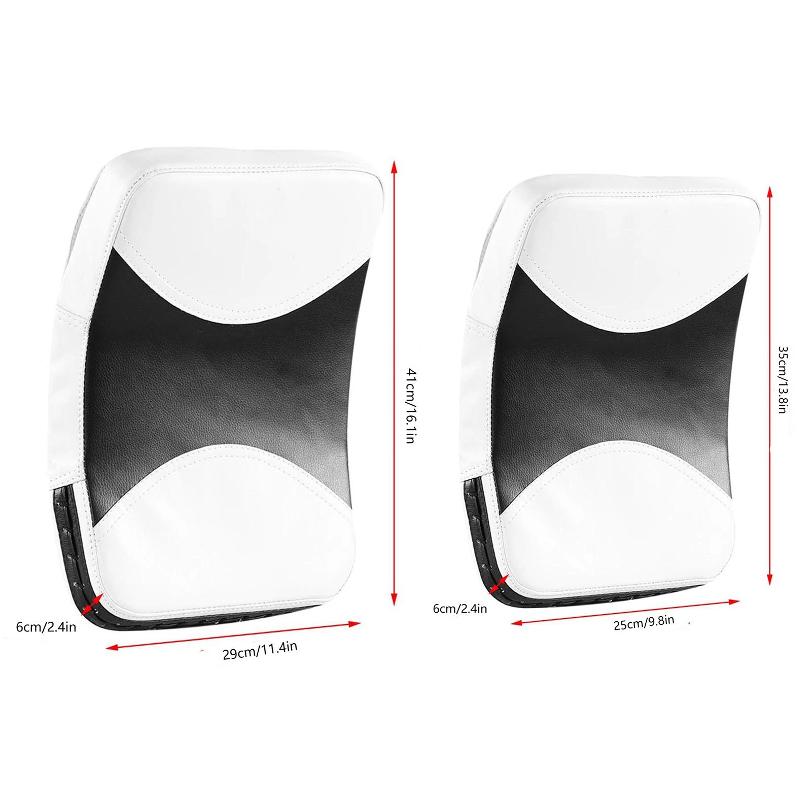 Muay Thai Karate MMA Taekwondo Boxing Target Kick Punch Shield Pad Utility, Thickened PU, Reinforcement Belt Design, for MMA Fig