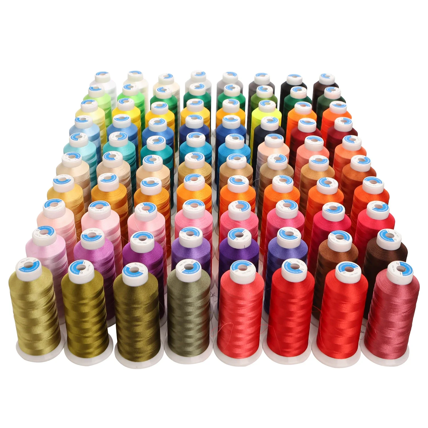Machine Embroidery Thread 80 Colors 120D/2 High Tenacity Big Roll 4000m Polyester for Brother Babylock Janome Singer