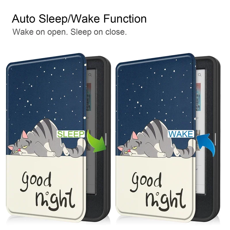 Auto Sleep/Wake Smart Case with Cute Painted Design