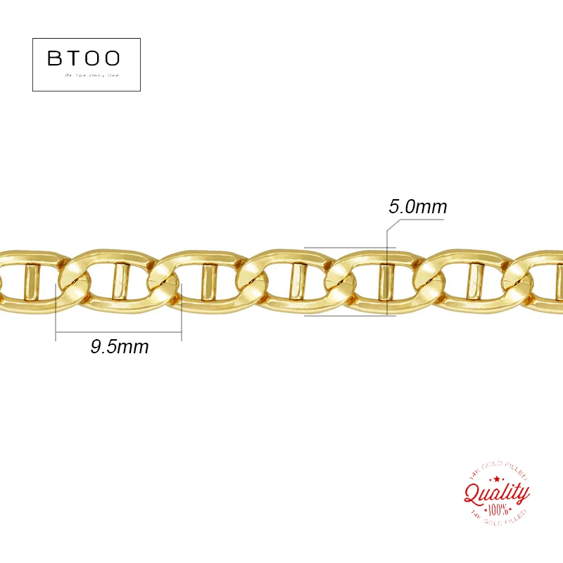 Рисунок 2 - Цепочка-якорь из настоящего золота 14 к