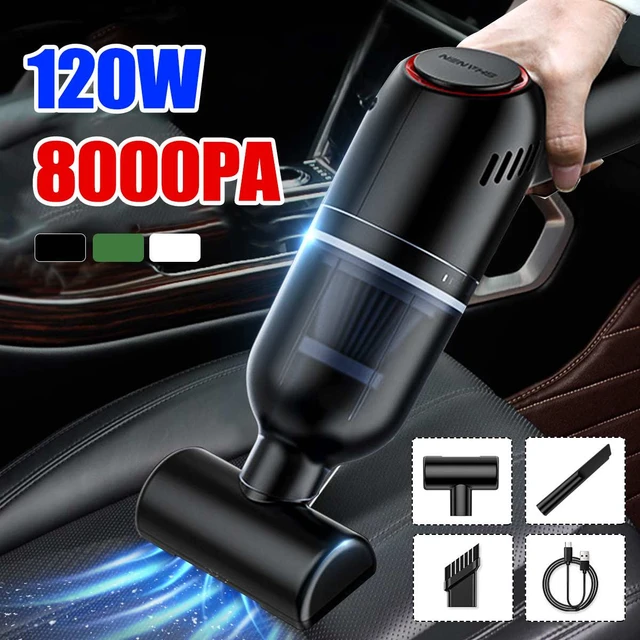 8000Pa Car Vacuum Cleaner Portable Wireless Handheld Auto Vacuum Home & Car  Dual Use Mini Vacuum Cleaner with Built-in Battrery - AliExpress