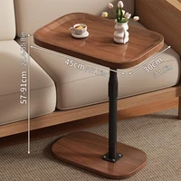 C-shaped coffee table, vertical storage shelf, sofa bed sliding sofa side table, small space small table, tight bedside table 5