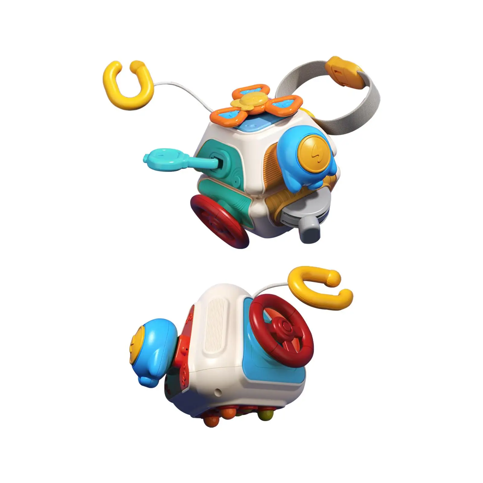 

Baby Busy Cube Color Recognition Fine Motor Skills Educational Toy Busy Board for Boy Girls Infant 12-18 Months Toddlers Gift