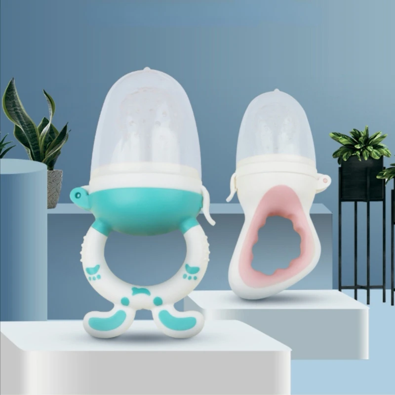Baby Fruit and Vegetable Bite Music Food Supplement Pacifier Molar Stick Supplementary Portable Storage Baby Fruit Supplement silicone fruit feeder