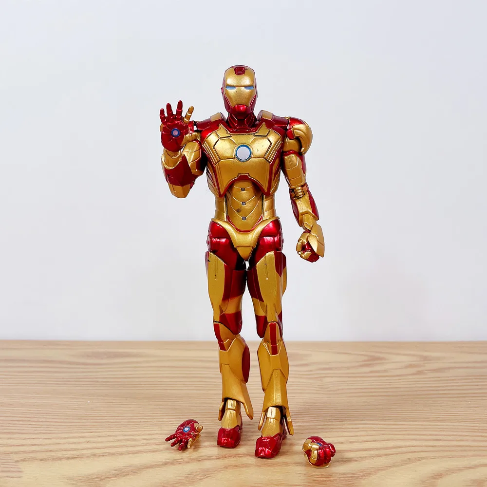 

Disney Movable joints 18cm Marvel hero Iron Man Mark 42 MK42 PVC Action Figure Movie Collection Model Garage Kits Toy kids gift