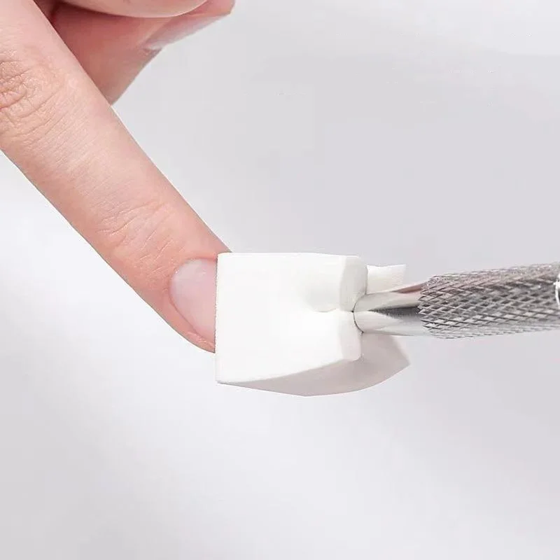 Nail Art Sponge Tool Set with Metal Grabber Pen