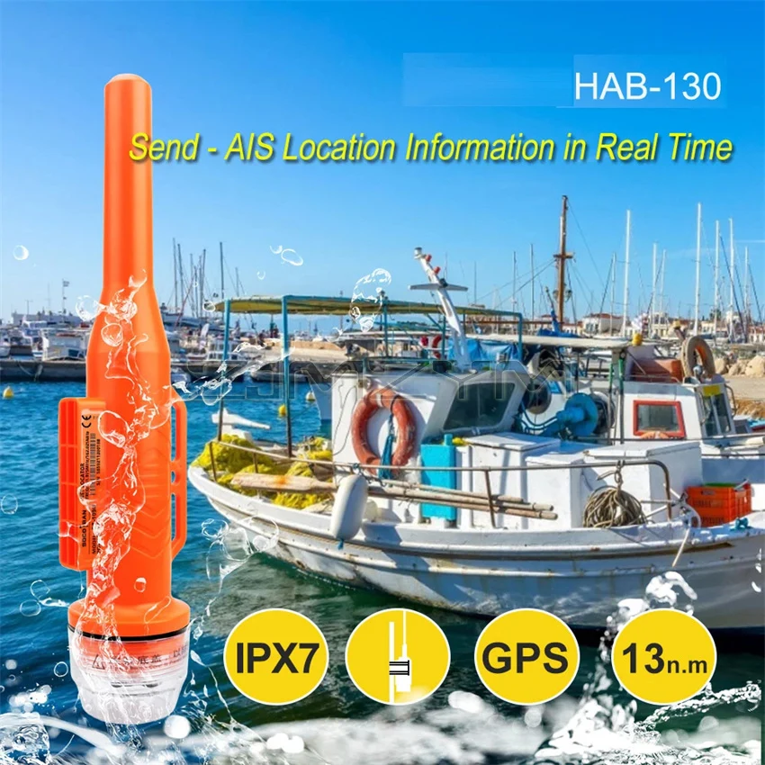 Marine Boat Fishing Boat Positioning Apparatus HAB-130 AIS Fishing Net With Antenna GPS Anti-lost Tracker Locator Accessories