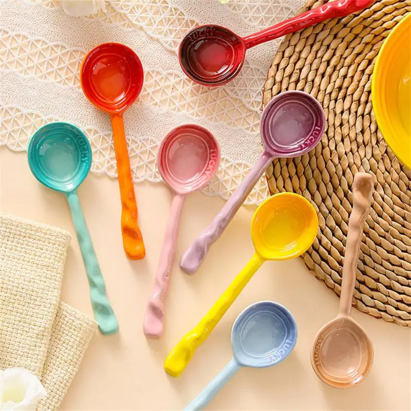 Ceramic Spoon Small Household Cutlery