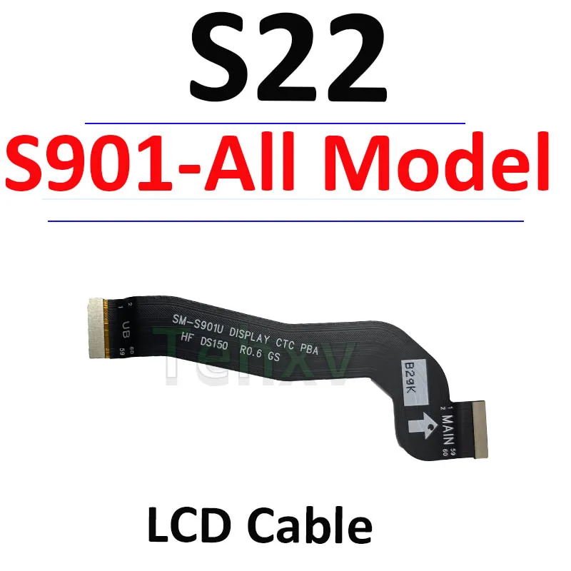 Mobile Motherboard Cell Phone Parts For Samsung S22 Plus Ultra FE S908 S901 S906 Wi-Fi Signal Antenna USB Dock Main Motherboard Flex Cable Testing Good