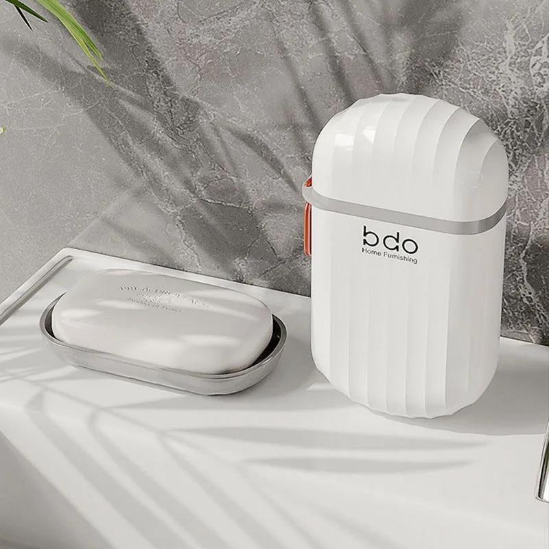 Soap Box Travel Portable Mini Soap Box Sealed Drain with Lid Transparent Light Luxury High Grade