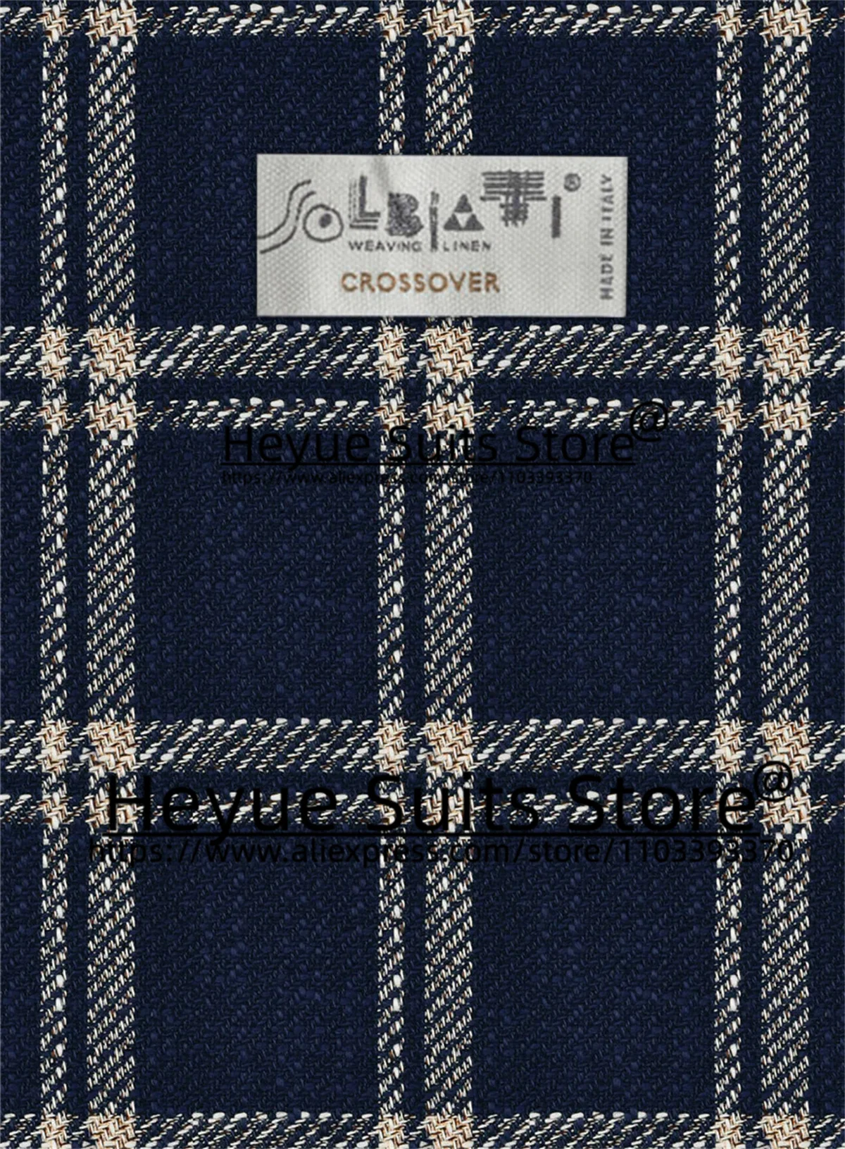 Navy Blue Plaid Wedding Suits For Men Slim Fit Notched Lapel Groom Formal Tuxedos Prom2 Pieces Sets terno masculinos completo