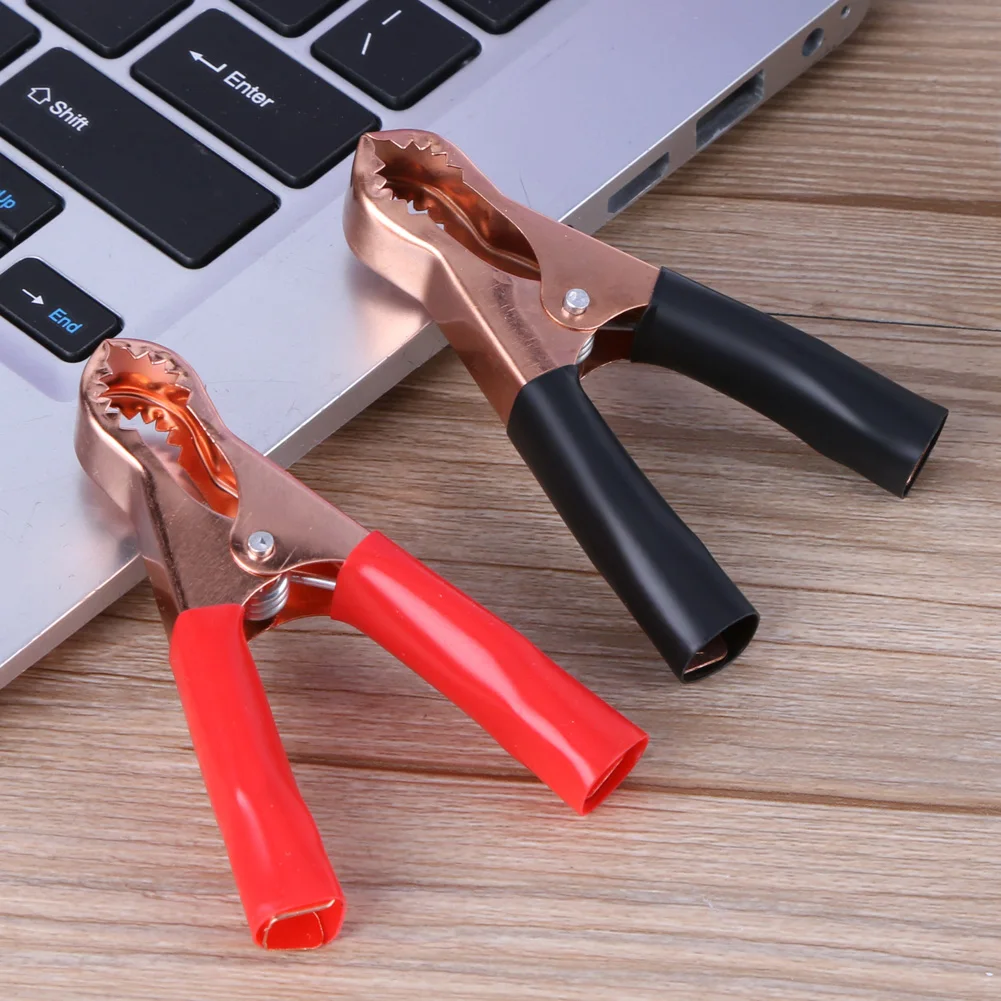 Car cable Battery Clips Alligator clip Alligator Clamp 12-4PCS alligator clips alligator clip adapter test clip