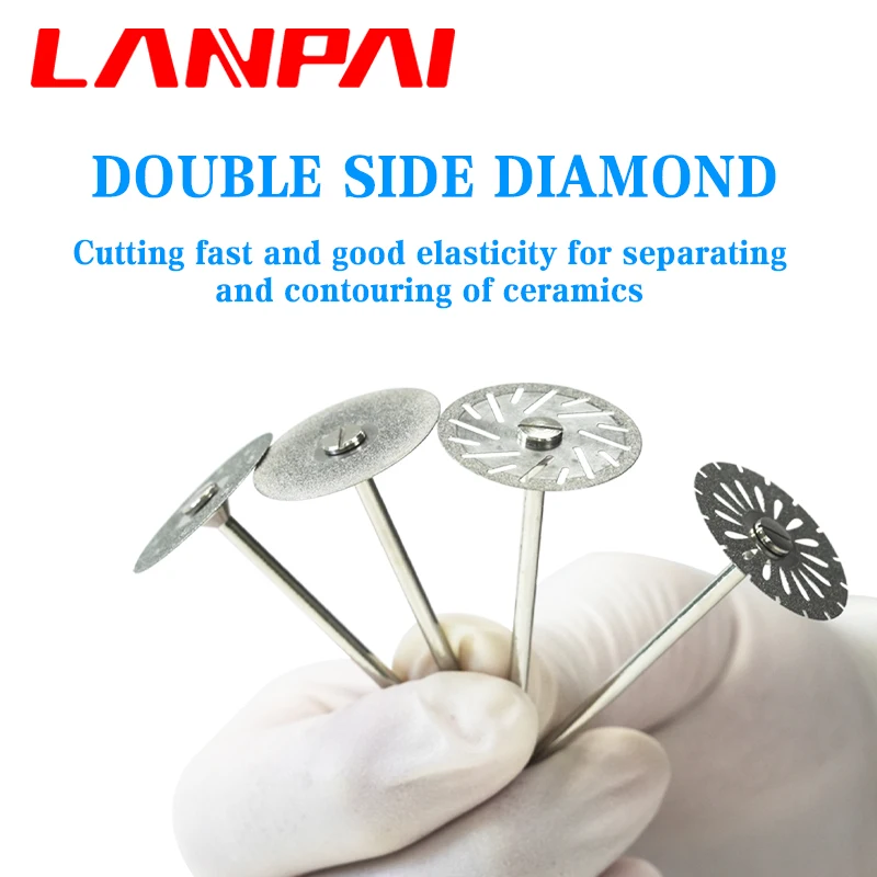 LanpaiDentalDiamondCuttingDiscDoubleSidedDiskForPolisher